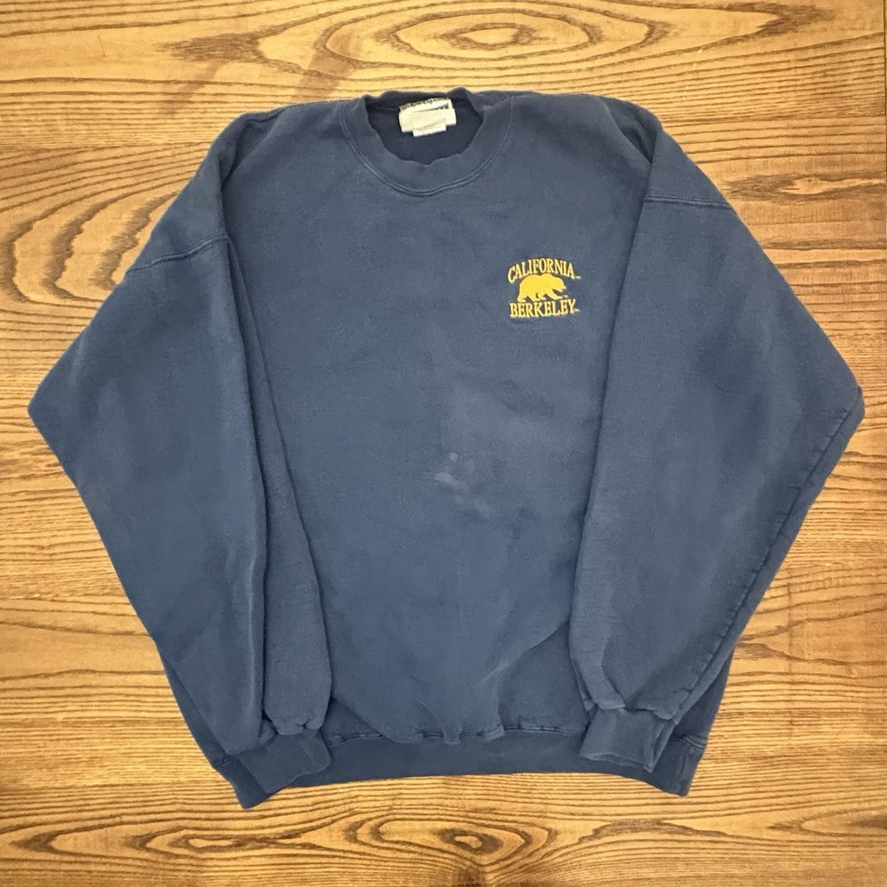 Vintage University Of California Berkeley Crewneck Sweatshirt Hanes Size Large